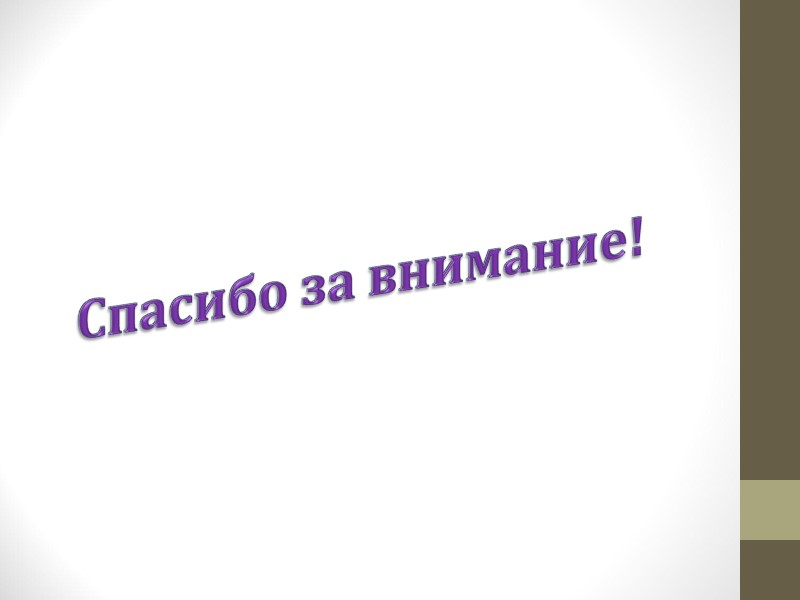 Спасибо за внимание!